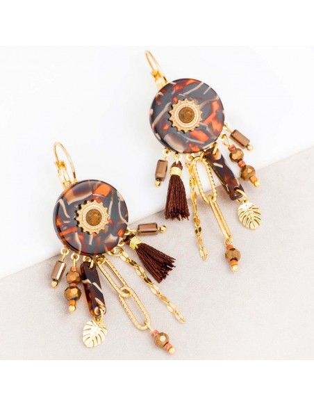 Trejours Marketplace | Rent Chocolate Brown Pearl Drop Earrings