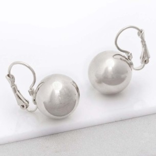 CLEO PEARL Silver earrings Short sleepers Ball pearl Silver Rhodium